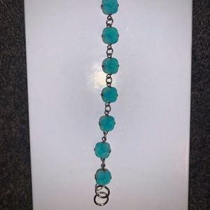 🍉 Ocean Blue Stone Bracelet